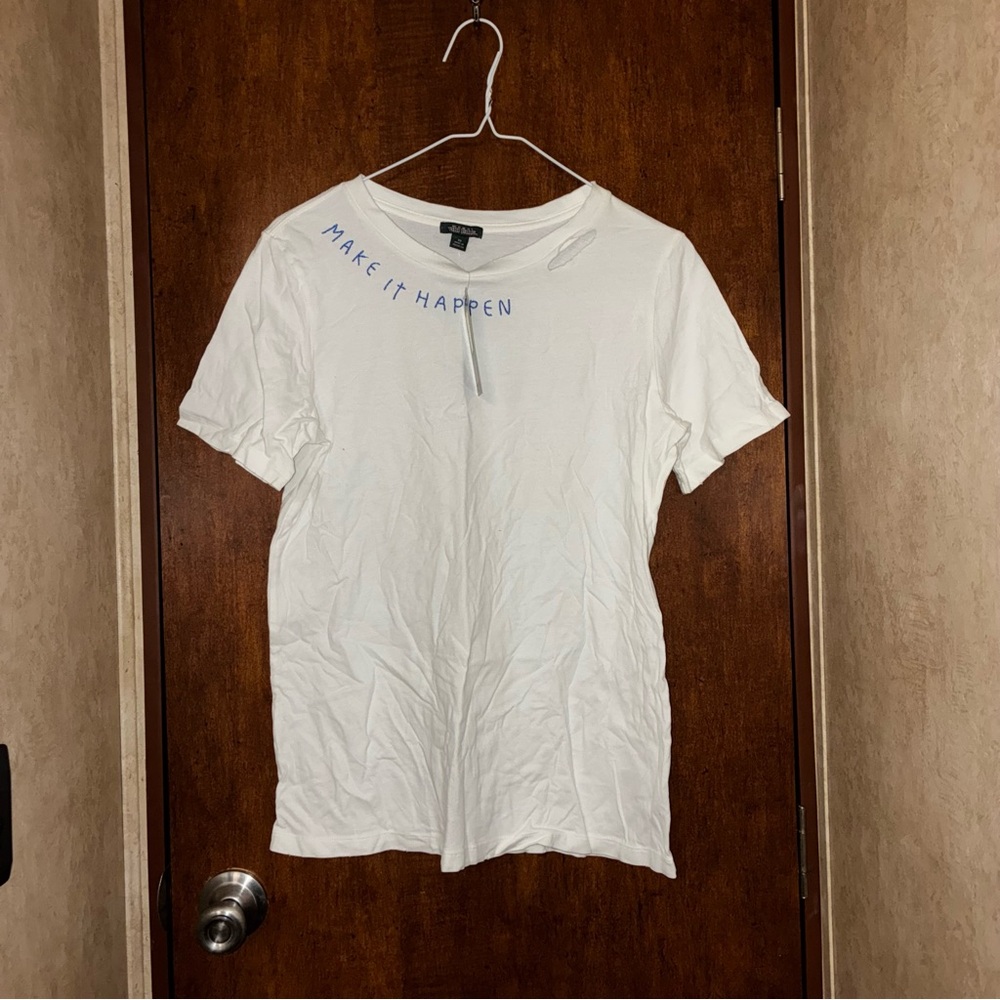 Wild Fable White Tee with Blue Text